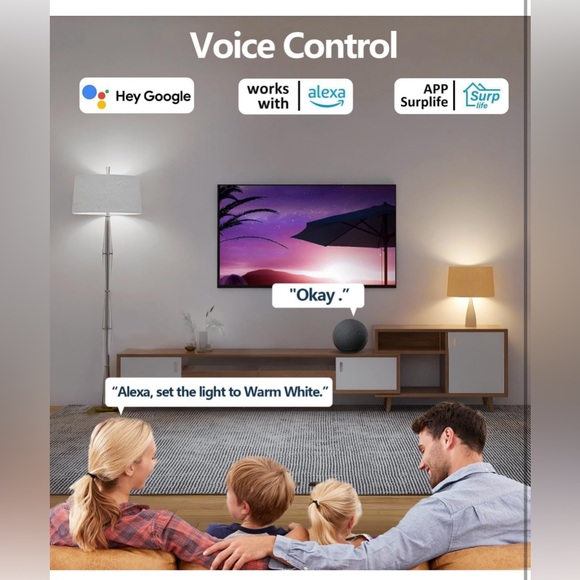 Smart Light Bulbs, 9W A19 E26 800LM WiFi Bluetooth LED - Picture 5 of 6